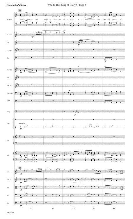 And Glory Shone Around - Orchestral Score And Parts